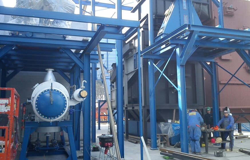 biomass equipment installation
