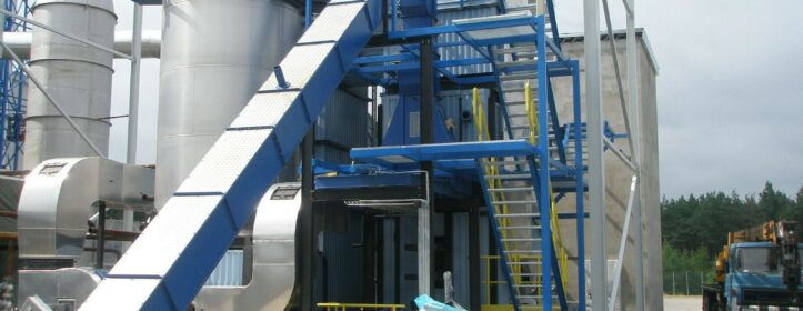 wood chip boiler plant