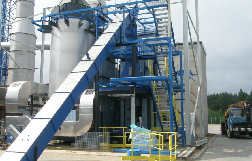 wood chip boiler plant