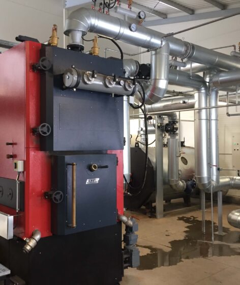 0,72 MW biofuel boiler house