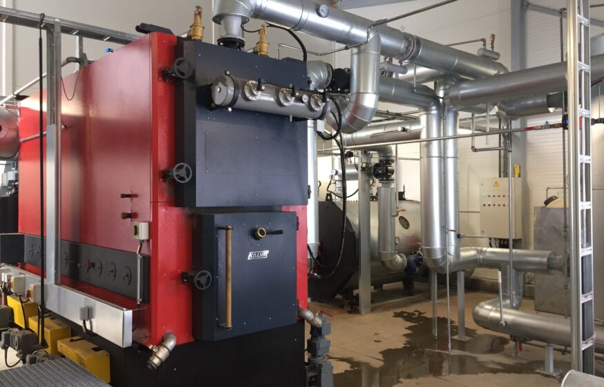 0,72 MW biofuel boiler house
