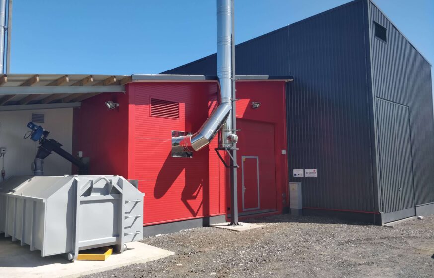 0,72 MW biofuel boiler house