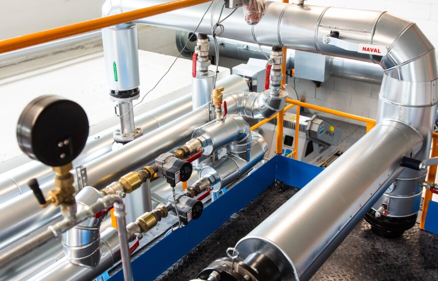biofuel boiler house pipeline