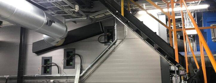 biofuel boiler house with a capacity of 2,5MW.