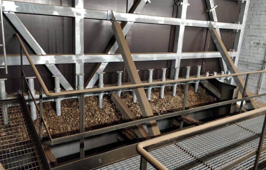 Abja biomass boiler house mechanized storage