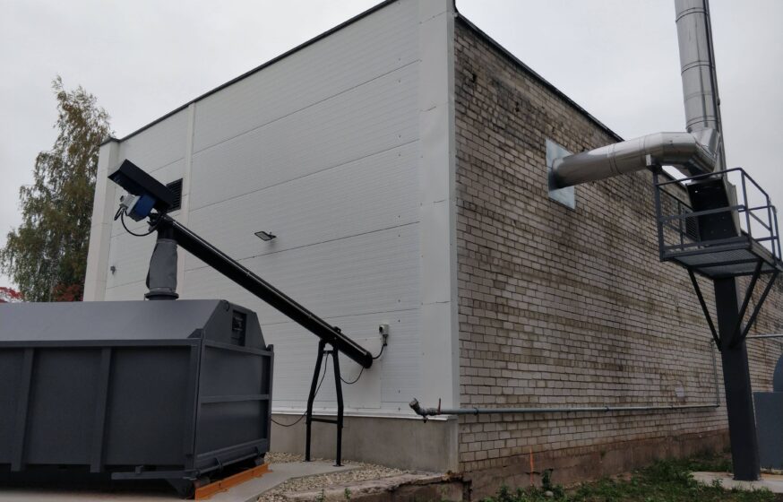 Abja biomass boiler outside