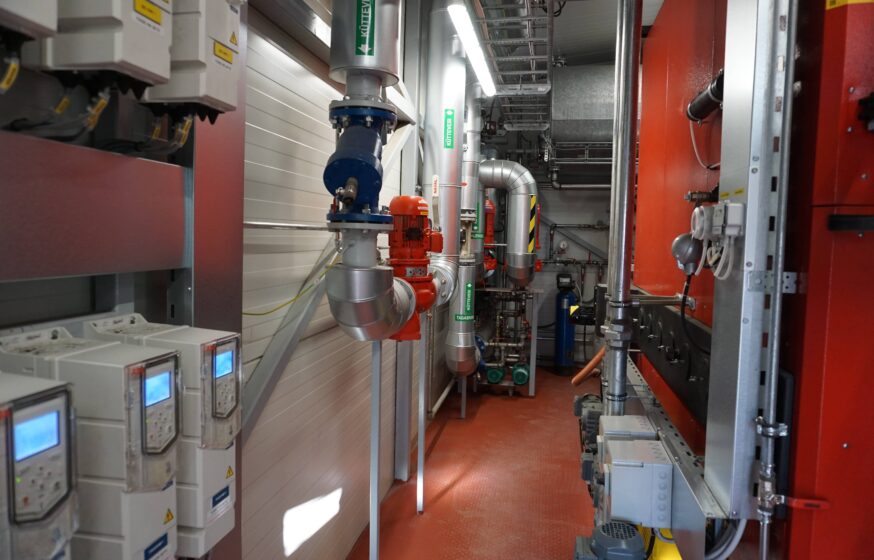Rakke Metsa biofuel boiler house inside