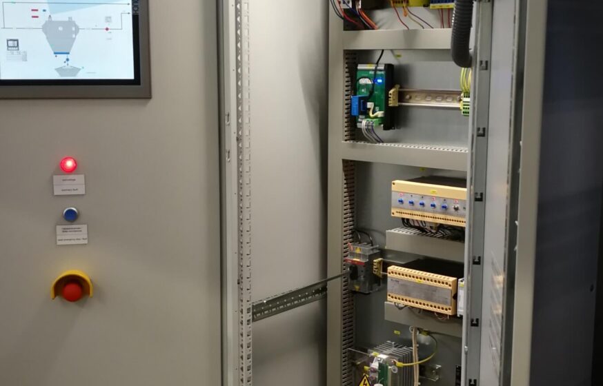 Elveso flue gas condenser electrical panel