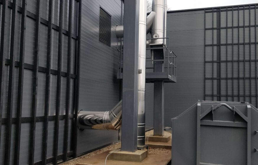 sindi biomass boiler house chimney