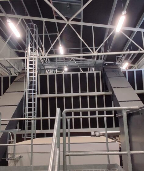Adven Paide E-Piim energy center ESP and fuel reception system installation