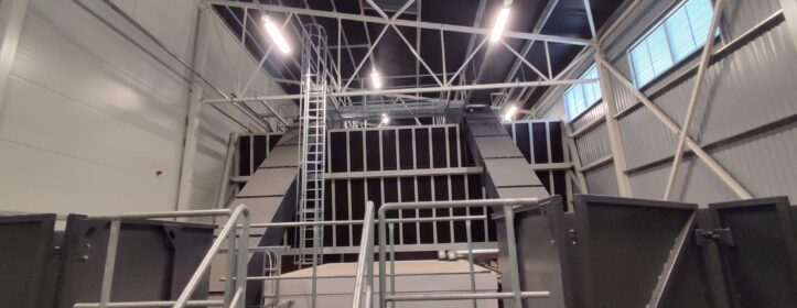 Adven Paide E-Piim energy center ESP and fuel reception system installation