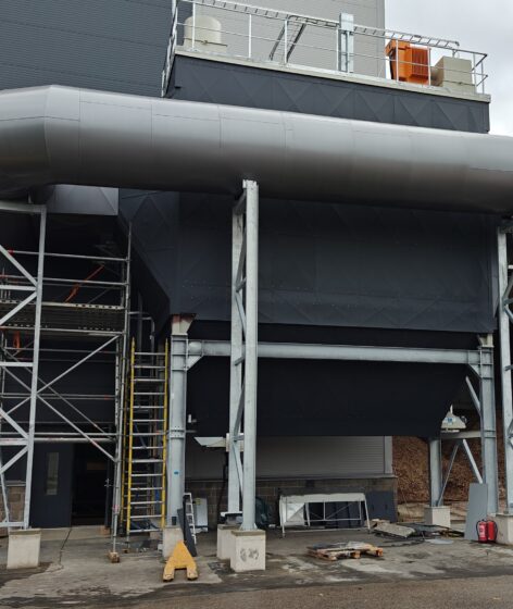 Kuressaare CHP plant wood chip boiler electrostatic precipitator