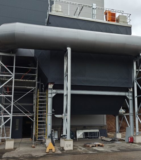 Kuressaare CHP plant wood chip boiler electrostatic precipitator