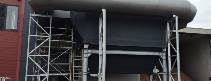 Kuressaare CHP plant wood chip boiler electrostatic precipitator