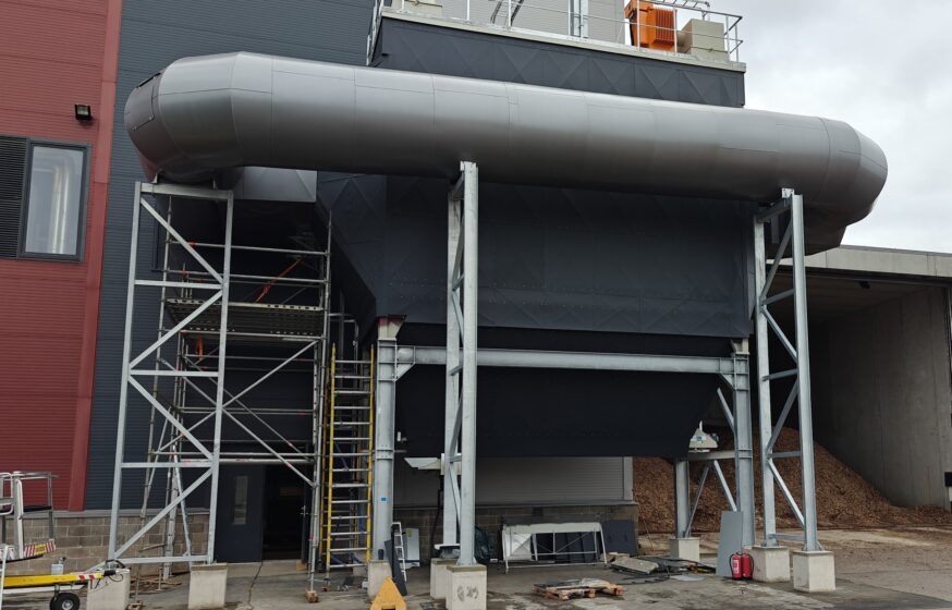 Kuressaare CHP plant wood chip boiler electrostatic precipitator