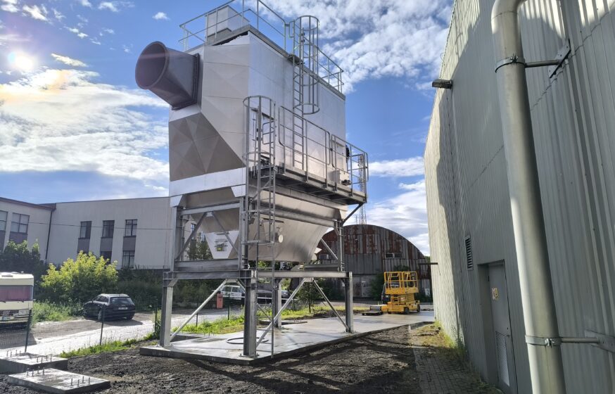 Rakvere CHP plant wood chip boiler electrostatic precipitator