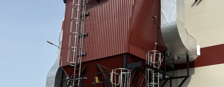 Kristinehamn 6 MW wood chip boiler electrostatic precipitator