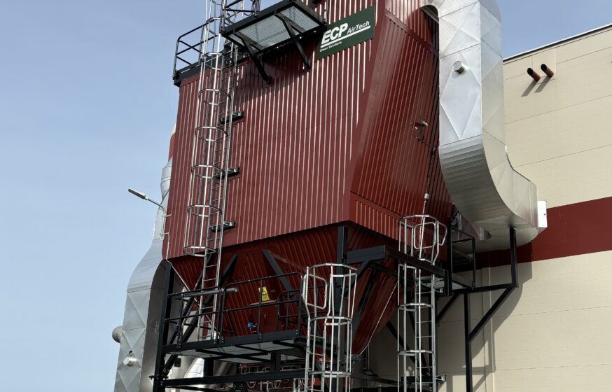 Kristinehamn 6 MW wood chip boiler electrostatic precipitator
