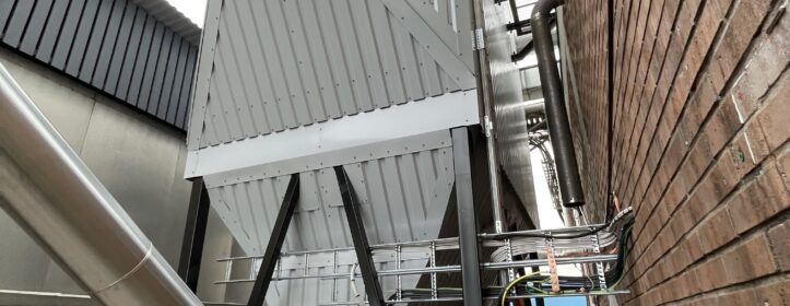 Edsbyn 4 MW wood chip boiler electrostatic precipitator