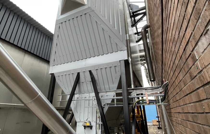 Edsbyn 4 MW wood chip boiler electrostatic precipitator