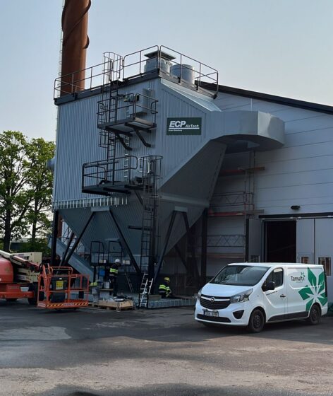 Ekerö 2 x 3.5 MW wood chip boiler electrostatic precipitator
