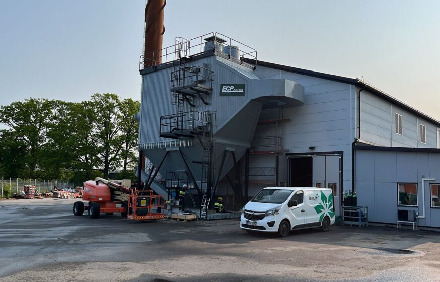 Ekerö 2 x 3.5 MW wood chip boiler electrostatic precipitator