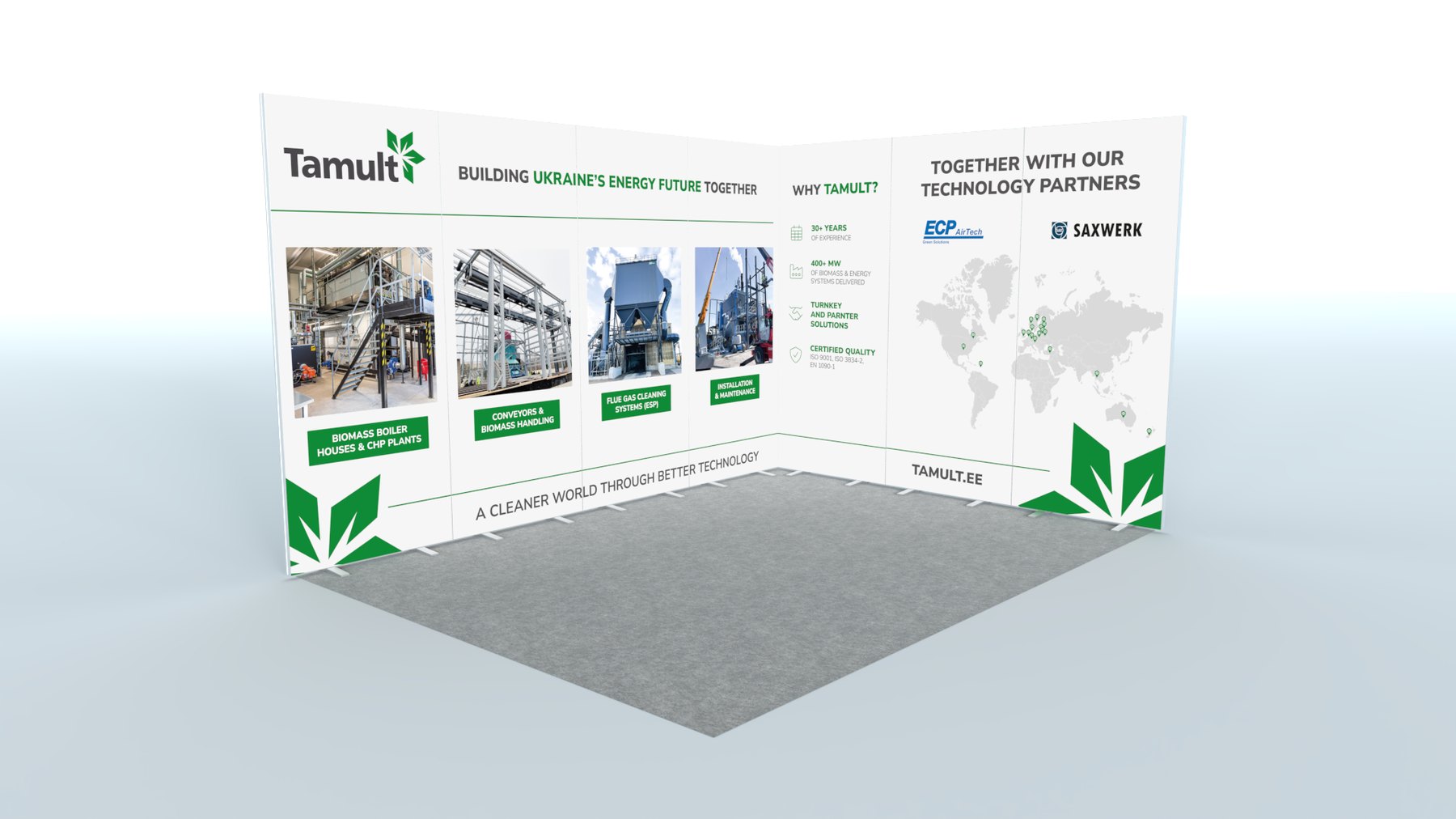 Tamult booth design for ReBuild Ukraine 2026
