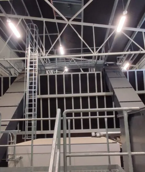 Adven Paide E-Piim energy center ESP and fuel reception system installation