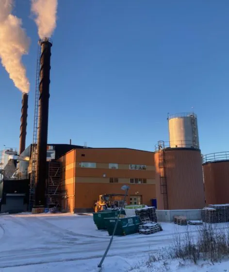 Kalix 6 MW boiler plant with electrostatic precipitators and condenser