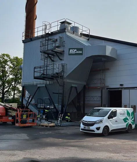 Ekerö 2 x 3.5 MW wood chip boiler electrostatic precipitator