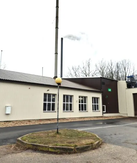 Renovated Väimela boiler house building after completion
