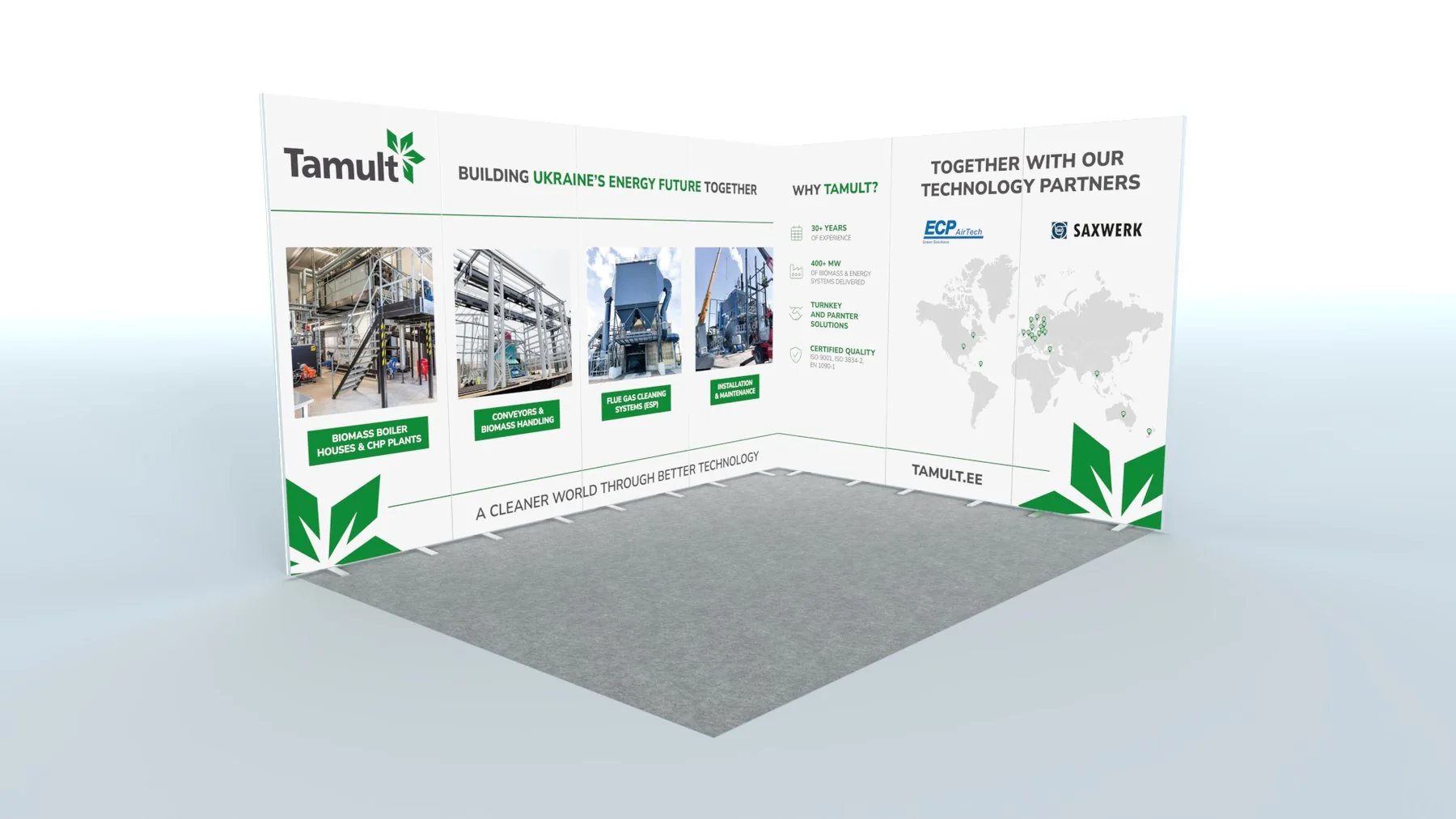 Дизайн стенду Tamult для ReBuild Ukraine 2026