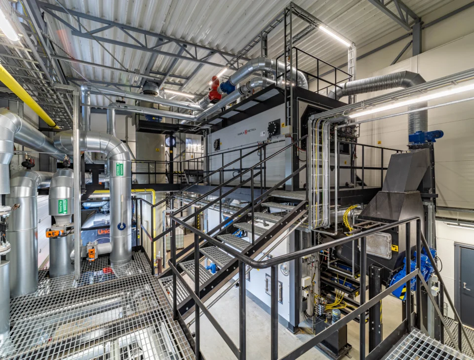 Biomass boiler plant