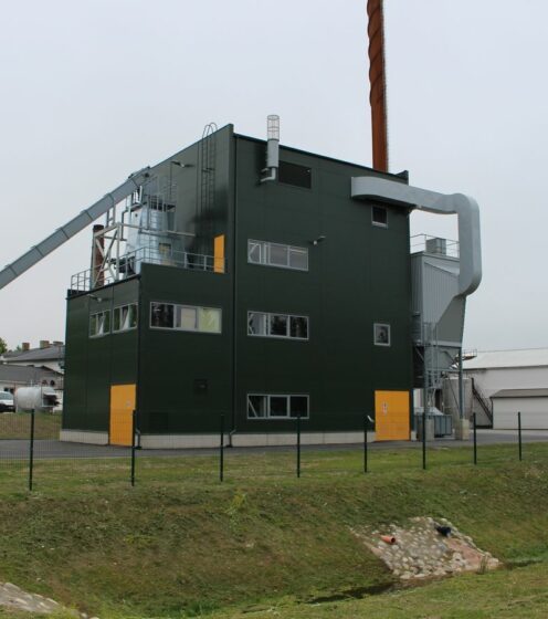 Biomass boiler plant