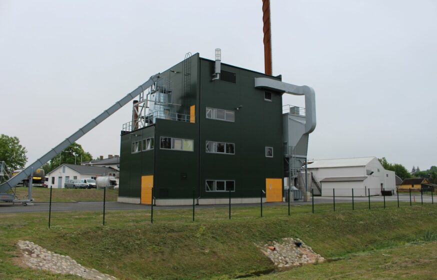 Biomass boiler plant