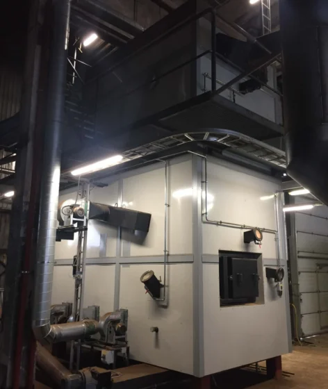1,75MW Sauga biofuel boiler house