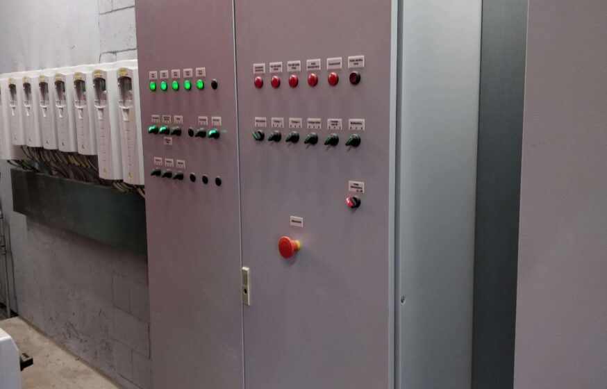 Võnnu biofuel boiler house automation control panel