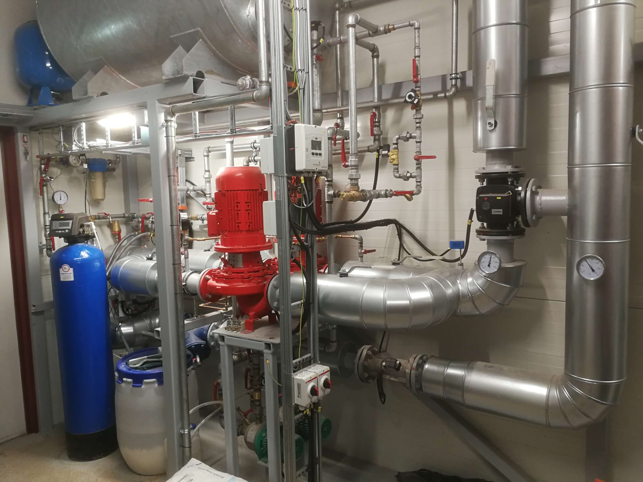 boiler house piping system
