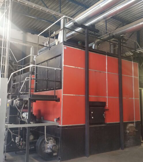 3 MW biomass boiler house