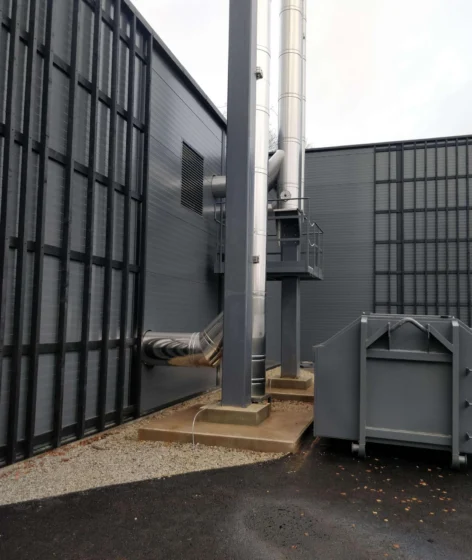 sindi biomass boiler house chimney