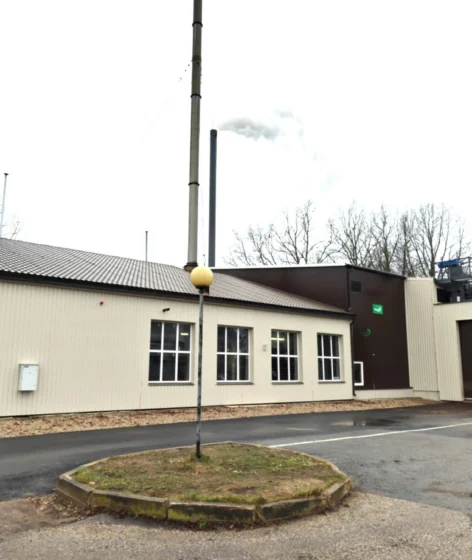 Renovated Väimela boiler house building after completion