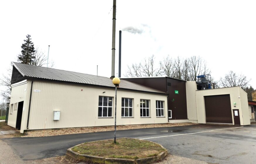 Renovated Väimela boiler house building after completion