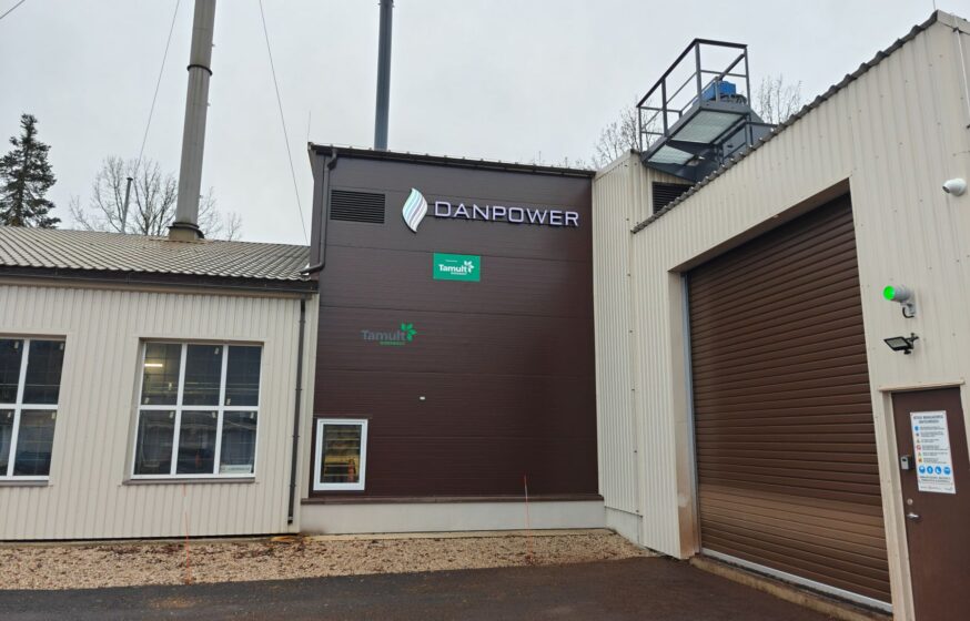 Exterior view of the renovated Väimela boiler house after reconstruction works