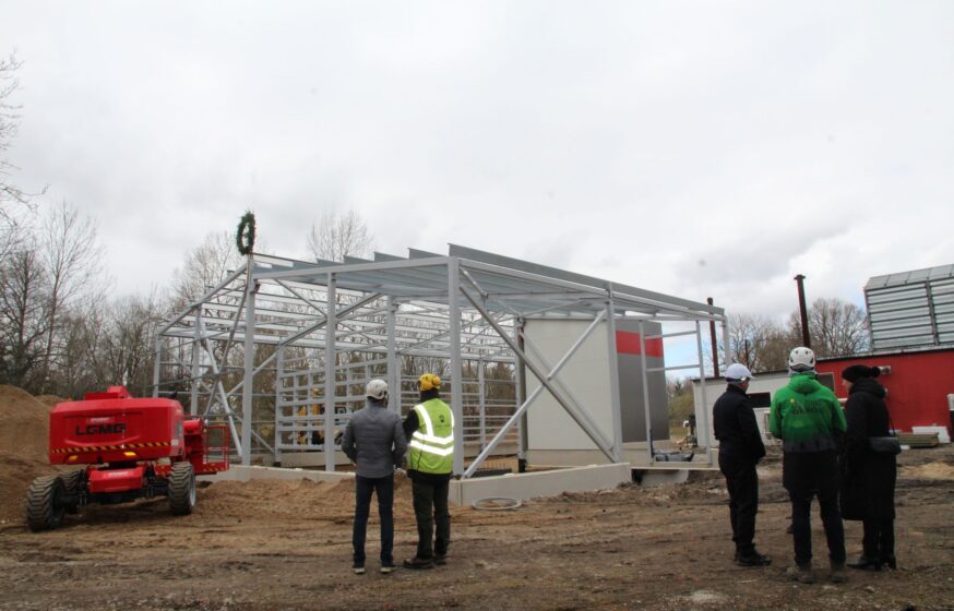 Steel frame installation