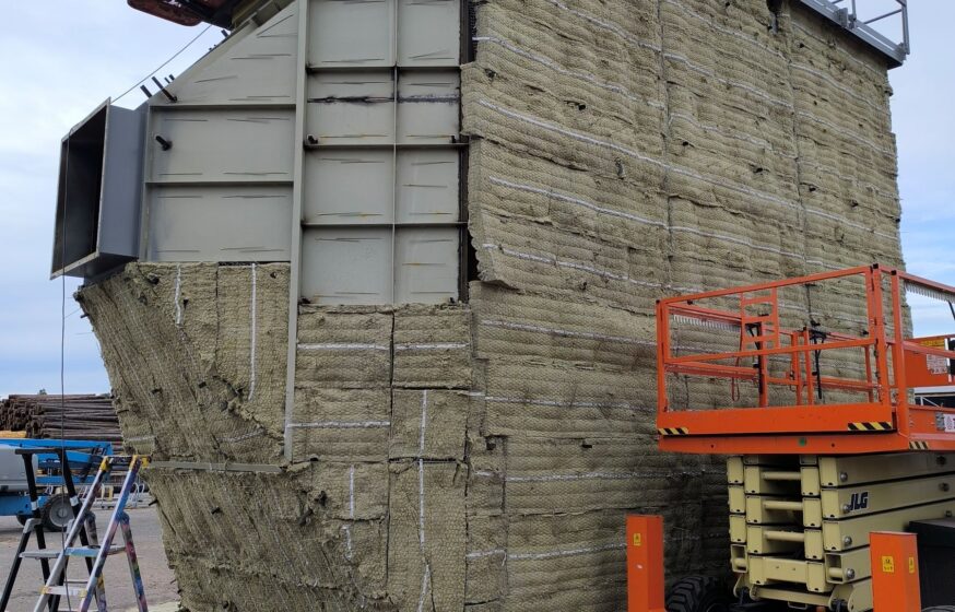 Thermal insulation installation on electrostatic precipitator system