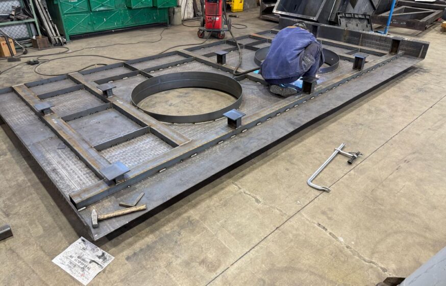 Electrostatic precipitator manufacturing in Tamult workshop