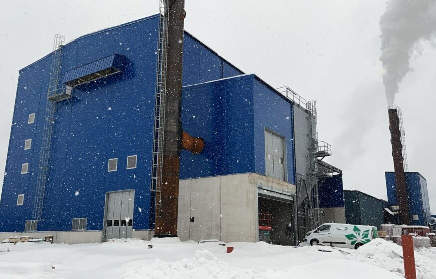 Heating plant exterior view in Sweden