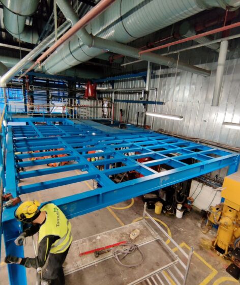 Steel platform and access structure