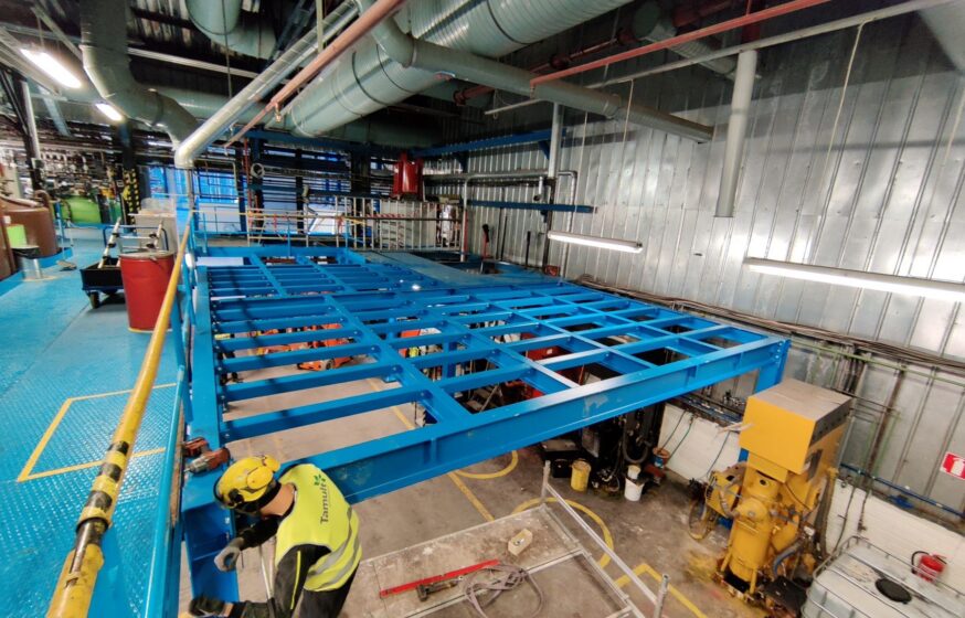 Steel platform and access structure