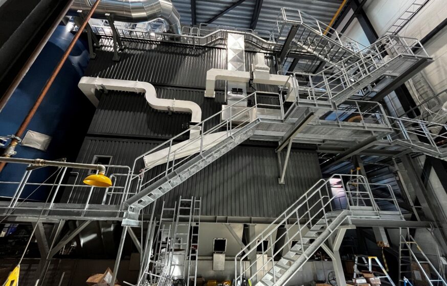 Biomass boiler assembly